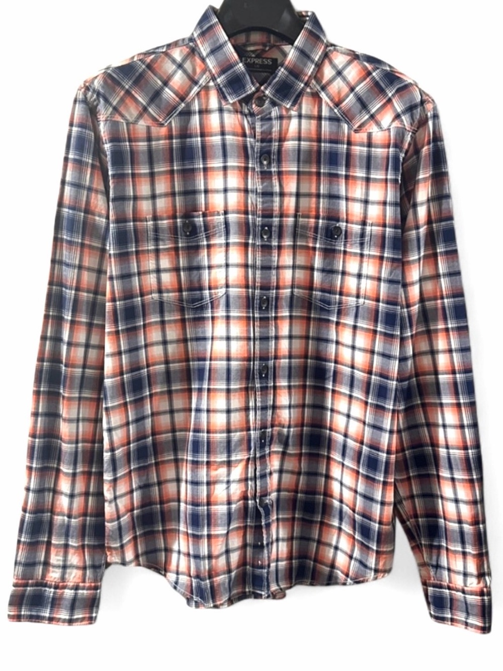 Vintage Express Western Button-Down Shirt Size Men’s Large